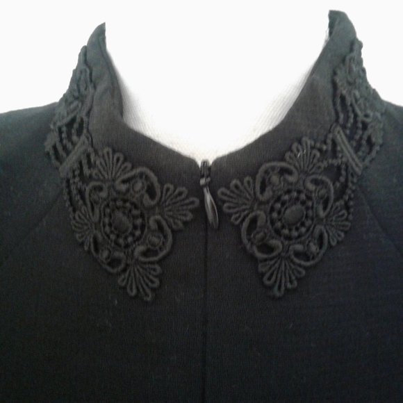 Marisa Minicucci Black Long Sleeve Zip Up Dress - Picture 5 of 16